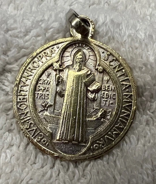 ANCIENNE MÉDAILLE & St Bertrand de Comminges pries pour nous " en métal