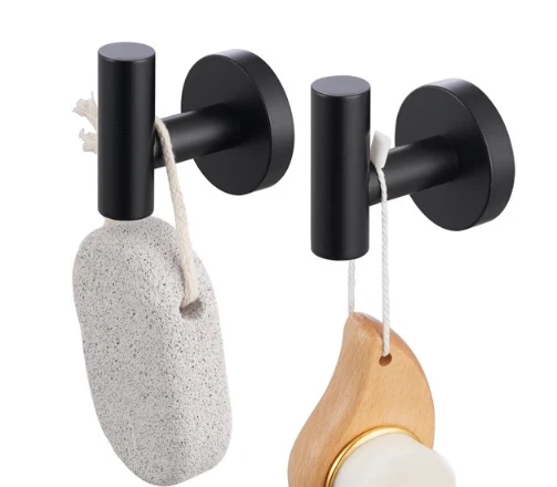 2er-Pack Edelstahl Wandmontage Mantel Bademantel Haken Kleidung Halter Handtuchhalter