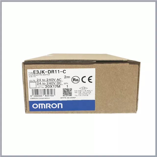 New 2M E3JK-DR11-C E3JK-DR12-C Expedited Shipping Omron Photoelectric switch 3