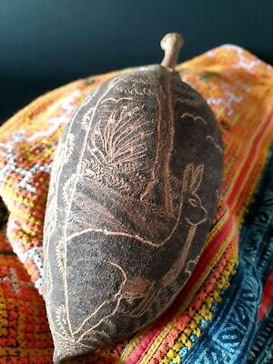 Old Australian Aboriginal Carved Kimberley Boab Nut …beautiful collection item