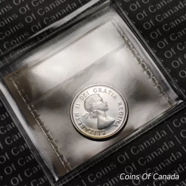 1963 Canada Silver 25 Cents Coin - ICCS PL 66 Cameo - Nice Coin #coinsofcanada