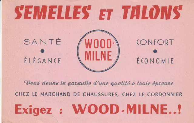 M131 Ancien BUVARD Semelles et Talons WOOD - MILNE