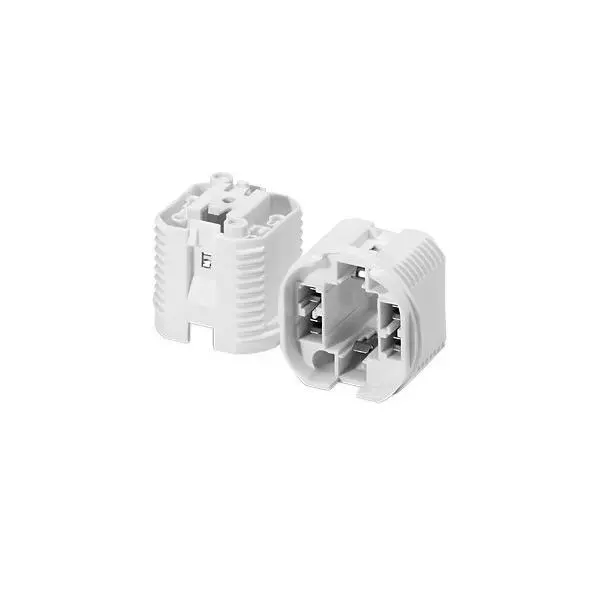 Montaggio Houben G24d-3 527504 bianco portalampada attacco in plastica