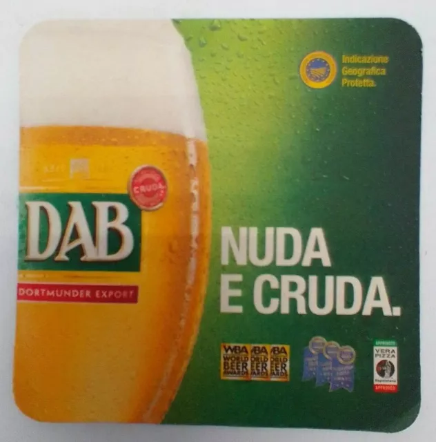 Sottobicchiere birra mats beer coasters bierdeckel Dab Nuda e Cruda