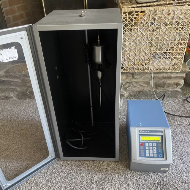 QSonica Sonicator-Q500 with Probe and Stand And Sound Enclosure Box! QSonica Sonicator-Q500 with Probe and Stand And Sound Enclosure Box!
