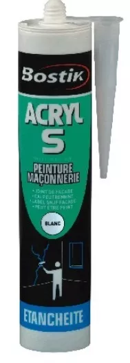 Joint Mastic Silicone Acrylique Blanc Etancheite Reboucher Peut Se Peindre