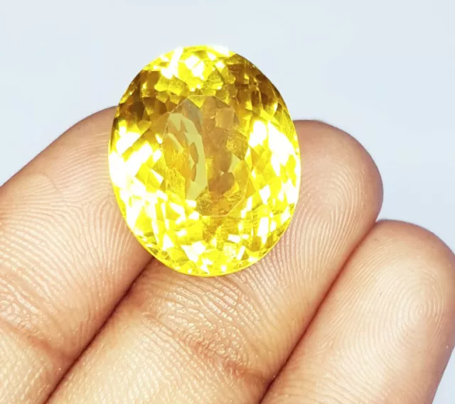 Natural Yellow Sapphire 31 Ct Loose Gems Certified Huge Size Oval Shape Gem AY01 3