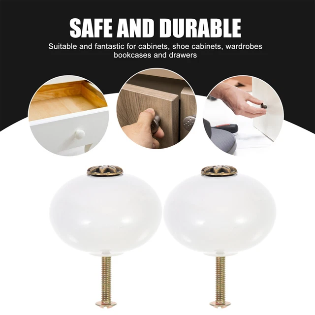 4 Pcs Cabinet Round Doorknob Drawer Handle Cabinet Knobs Simple 7