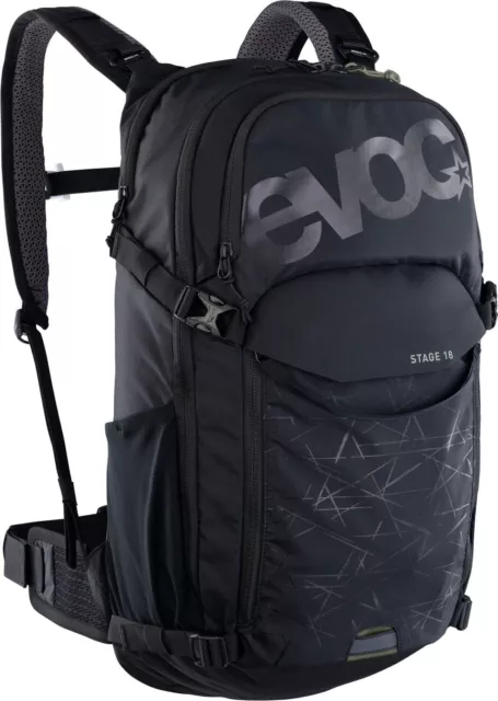 Evoc Stage 18 Black Bike Rucksack