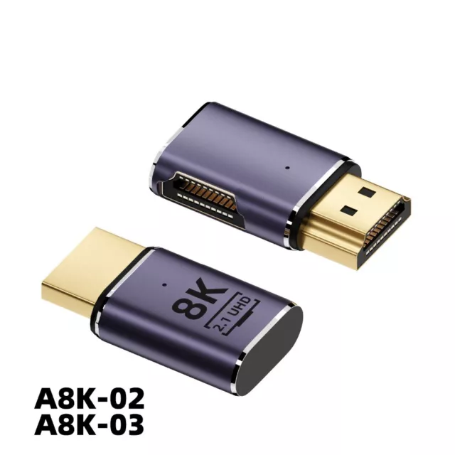 HD Connector HDMI-Compatible Adapter 90 Degree  Laptop