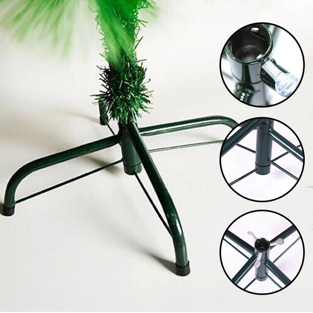 Cast Iron Stand ChristmasTree Iron Base Christmas Decoration Bracket Dark Green