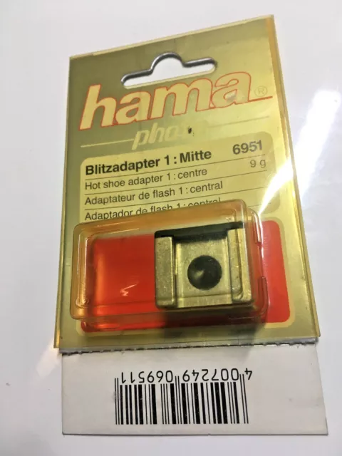 Universal Hot Shoe Camera Flash Unit Cable Contact Hama Germany Brand New    *4*