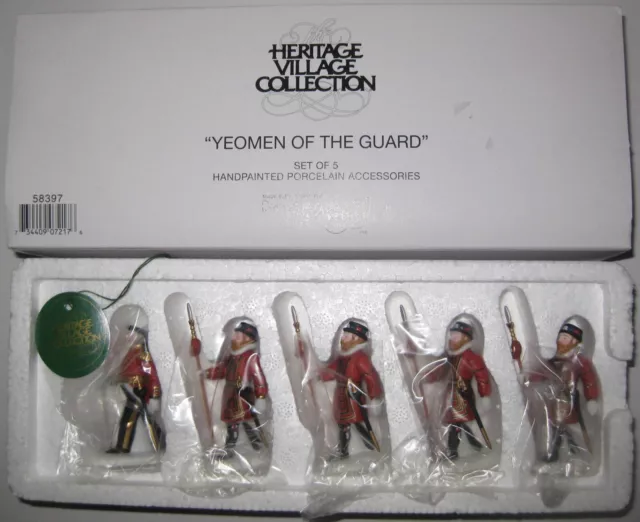 NEW Dept 56 Yeomen Of The Guard Heritage Village Collection Set of 5 Figurines