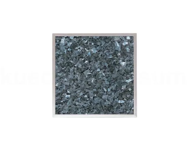 Granitfeld Einbau Edelstahlwanne Blue Pearl 250 x 250mm Granitplatte Granitstein 2