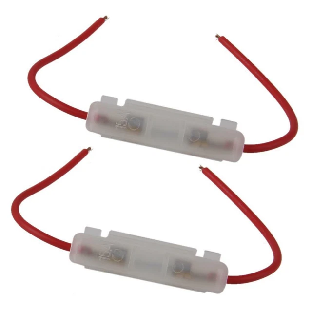 Boîte de porte-fusible en verre de remplacement 15A pour fil conducteur de