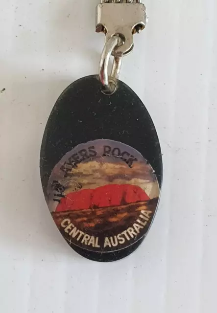 AYERS ROCK CENTRAL Australia - Souvenir Fob Key Chain Ring Keyring $6. ...