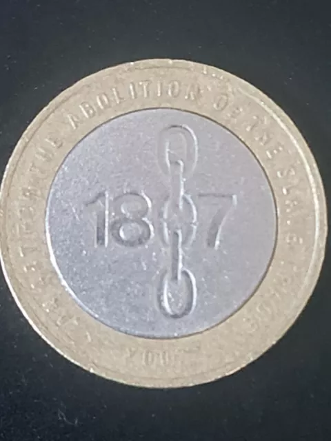 £2 Two Pound Coin (1807) Abolition of Slavery 2007 RARE With Mint Errors