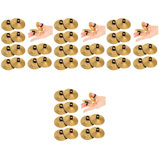 40 Pcs Fingerzähne Bauchtanz-Becken Mini-Musikspielzeug Kupferbecken Kind