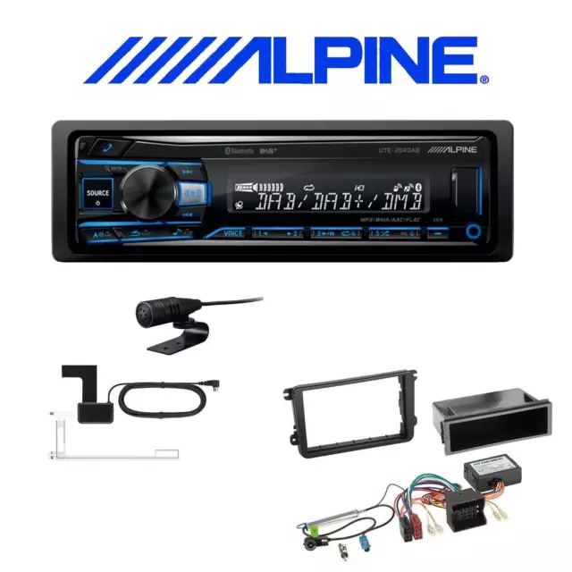 Alpine Autoradio DAB+ Bluetooth für Volkswagen VW T5 Transporter Canbus