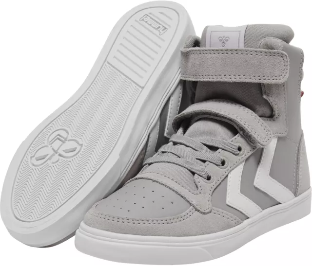 Hummel Kinder Sneaker Slimmer Stadil Leather High Jr Alloy