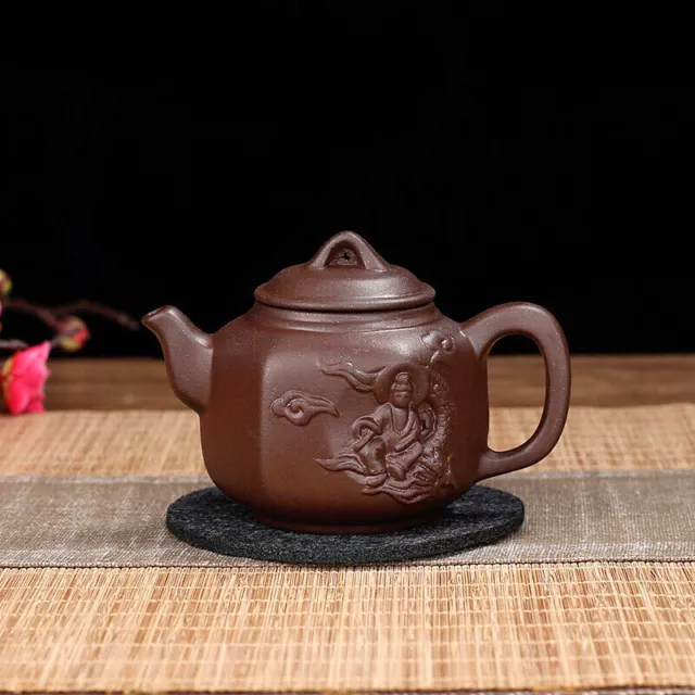 Chinese Yixing Zisha Clay Pottery Teapot Dragon Design Clay Pot 110 cc