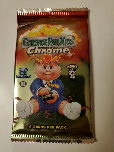 5 FOIL PACKS Topps 2020 GPK Garbage Pail Kids CHROME Series 3 Trading Card Set