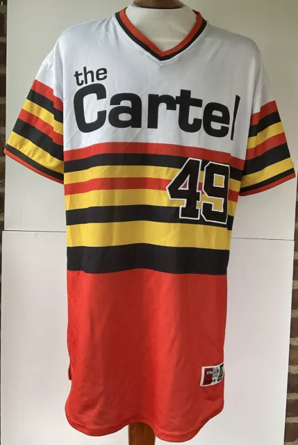 Bleecker & Mercer Pablo Escobar The Cartel #49 Baseball Jersey Size 2 XL