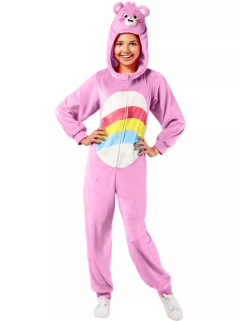 Cozy Care Bear Costume for Women - Soft Fleece Jumpsuit