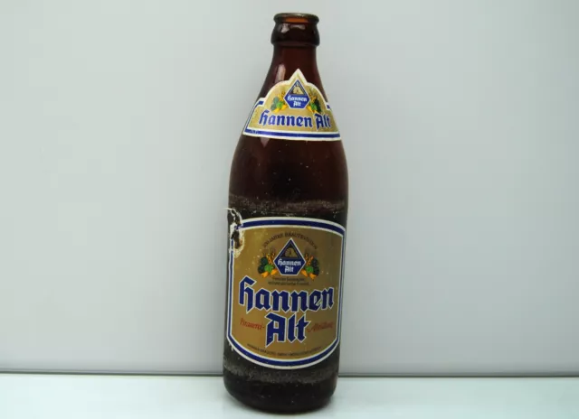seltene alte Bierflasche 0,5l  Hannen Alt ca. 70-90 Jahre Sammlerflasche