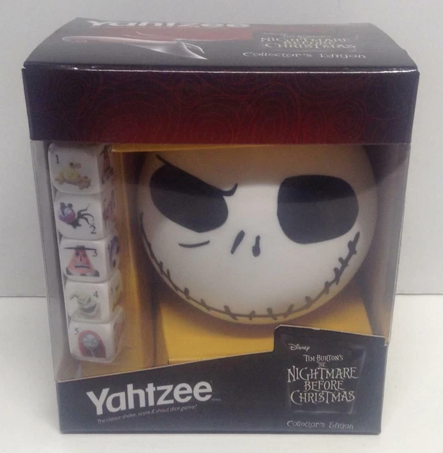 YAHTZEE DISNEY TIM Burton's The Nightmare Before Christmas Collector's ...