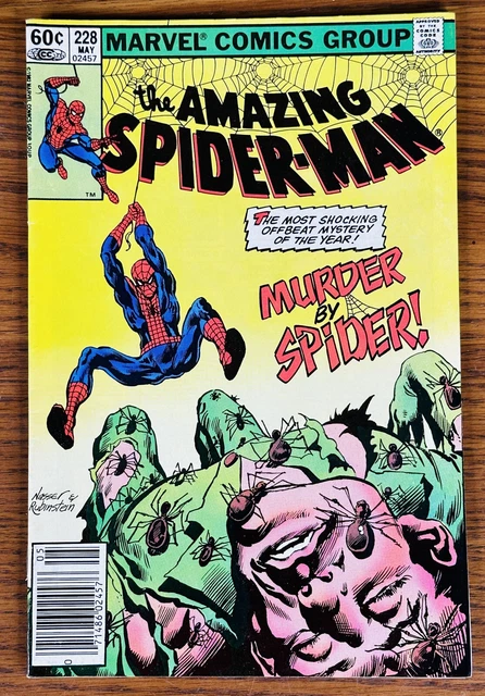 AMAZING SPIDER-MAN #228 NEWSSTAND 1982 Marvel Comic NM VF/NM Murder Mystery VTG