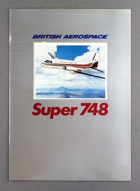 British Aerospace Super 748 Manufacturers Sales Brochure Seat Map Hs748