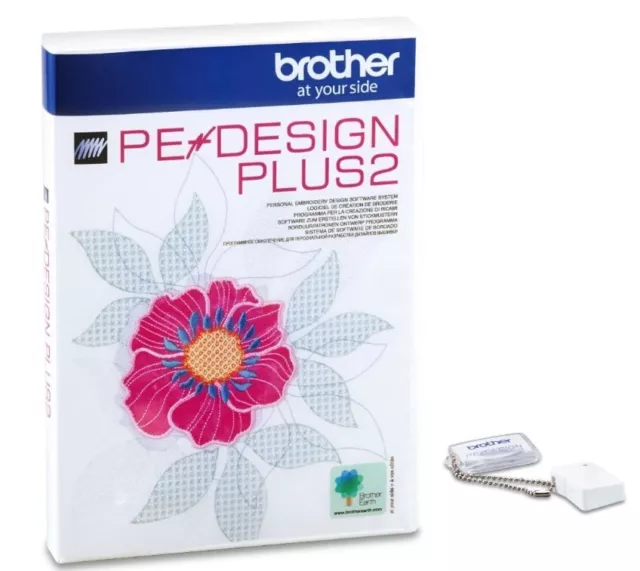 Brother PE-Design Plus 2 Embroidery Software Photo stitch includes Patterns edit