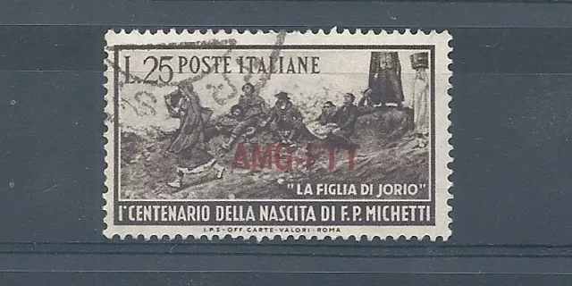 1951 Trieste A Amg-Ftt Centenary Birth Di Paolo Michetti 1 V Used MF14527