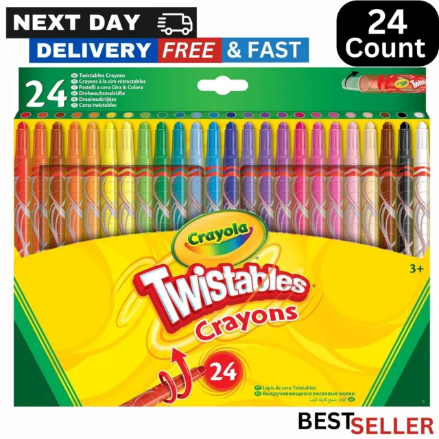 Twistables Colouring Crayons Assorted Colours Pack of 24