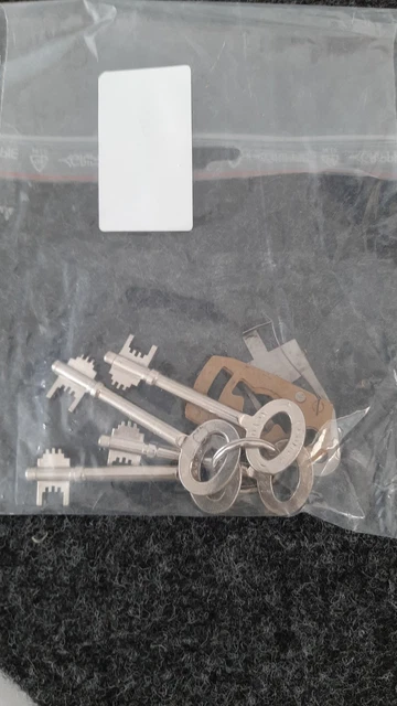 KROMER SCHLIESSSATZ FÜR Doppel-Bart-Blockschloss, 4 Schlüssel, Telenot ...