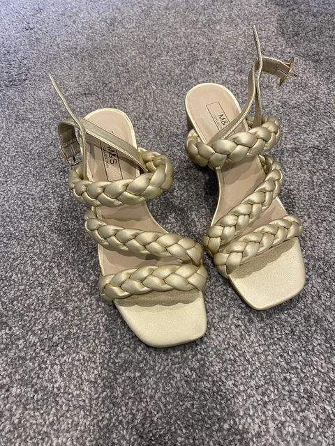 Marks and sales spencer gold sandals