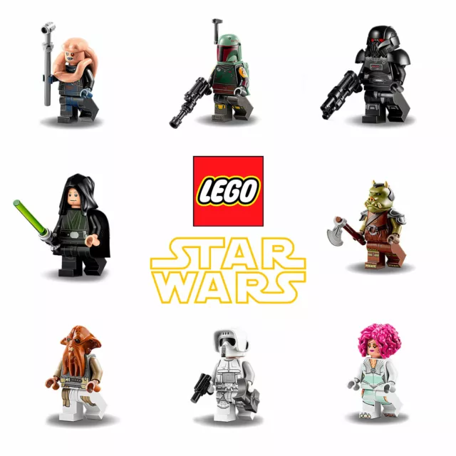 LEGO Star Wars Minifigures 8 Random Genuine Figures, Bulk
