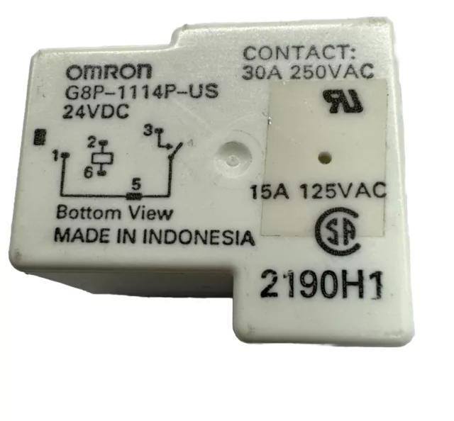 OMRON G8P-1114P-US RELAY 24 VDC 30A at 250VAC SPST 5 Pins 24V Coil DC