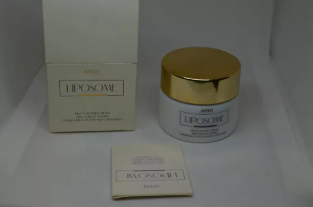 Ancienne Vintage Flacon Avon Creme Multi Active Au Liposome