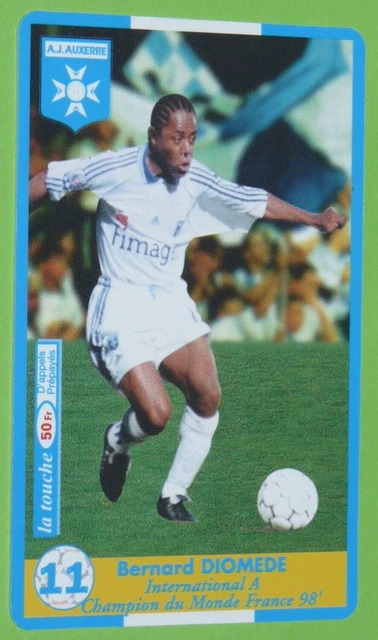 Christian Bassila - Olympique Lyonnais - carte 098 DS France Foot 1998-1999 Division 1 - Prix & Rareté