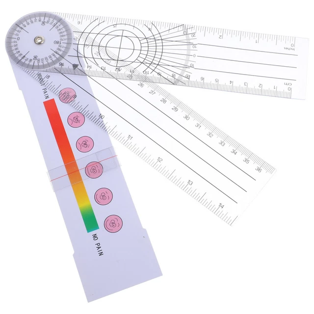 SWING ARM PROTRACTOR Orthopedic Angle Ruler Compact Size Goniometer £8. ...