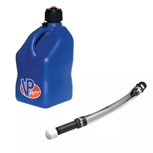 VP Racing 20L Quick Fuel / Liquid Container / Jug & Deluxe Filler Hose - Blue