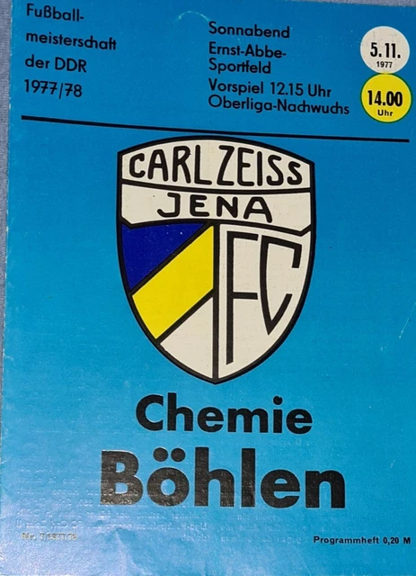 RAR Orig. Programm BSG Chemie Zeitz ASK Vorwärts Berlin 15.11.1959 DDR Oberliga