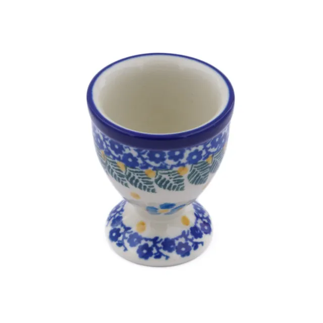 Polish Pottery Egg Holder 2" Ceramika Artystyczna Blue Dreams
