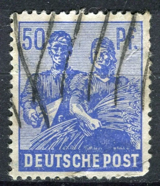 GERMANY; ALLIED OCC. ZONES 1947-48 pictorial issue fine used 50pf. value