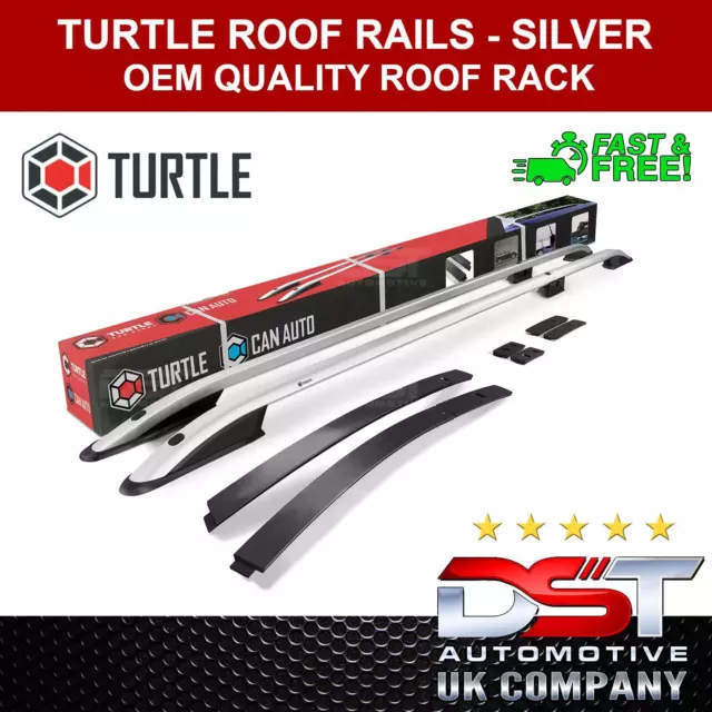 ROOF RACK RAILS BARS NO DRILL for FORD TRANSIT CONNECT 2014-20 SILVER SWB