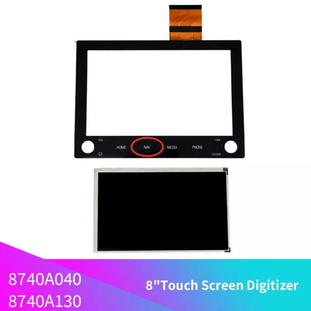 8" NAV Radio LCD Touchscreen Digitizer Display 8740A040 für Mitsubishi Outlander