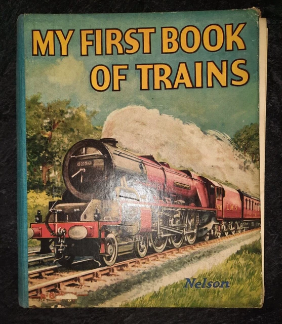 VINTAGE TRAINS MY First Book of Trains Picture Book in Colour 1940 ...