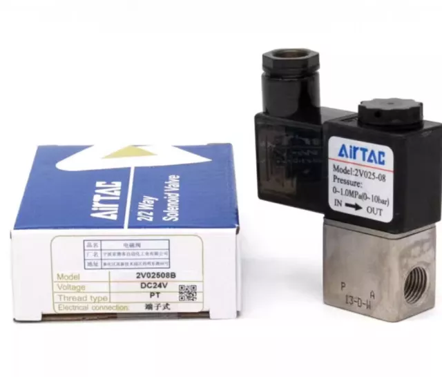 AIRTAC Solenoid Valves Air Valves 2V025-08 AC220V 110V DC 12V 24V 2V02508B